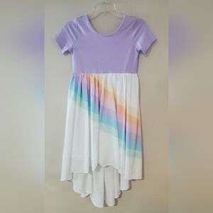 Pastel Rainbow Highlow Flowy Dress